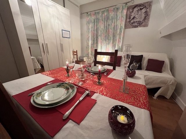 Le repas aux chandelles
