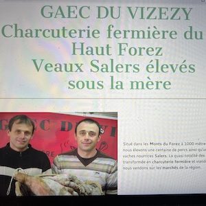 Assiette de charcuterie spéciale randonneur, produits locaux et des Monts du Forez